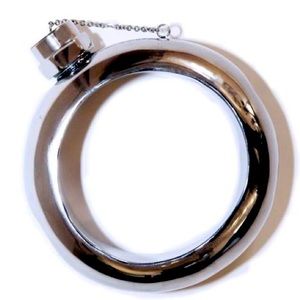Cynthia Rowley Stainless Steel Flask Bangle